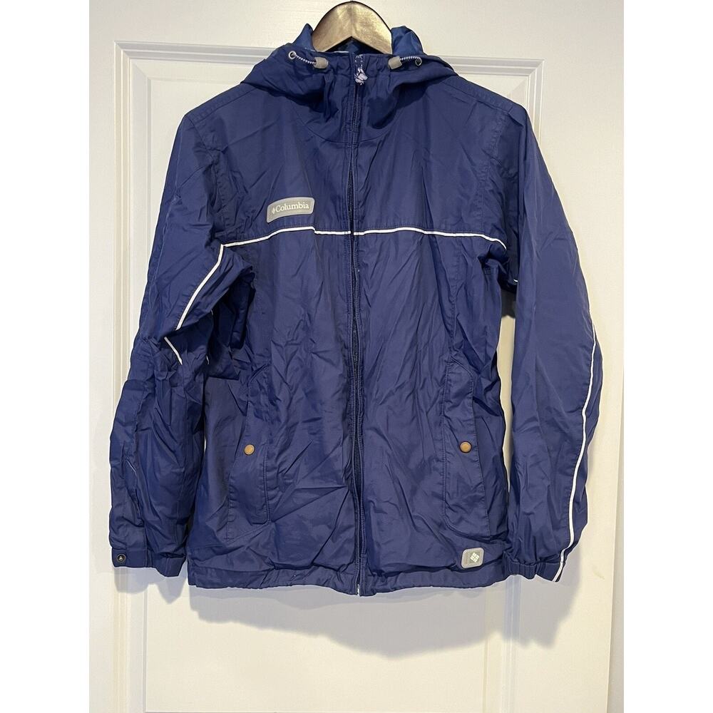 Columbia Sportswear Womens Purple Interchange Hooded Windbreaker Jacket Sz. S
